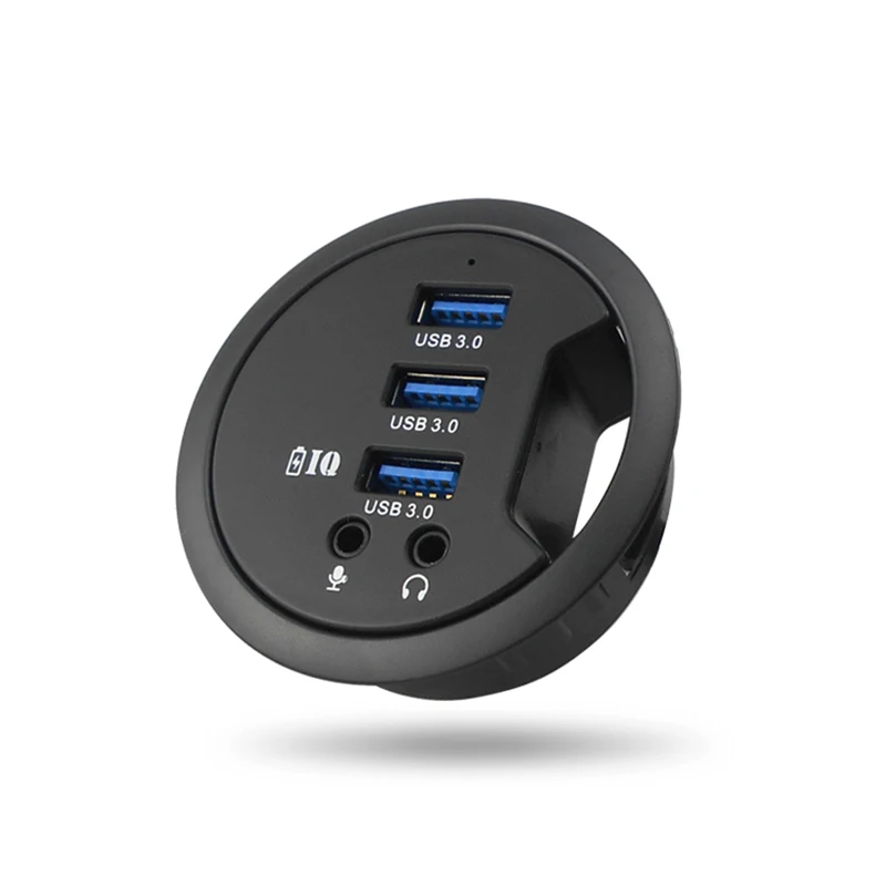 Newest Esloth 69*60*24 mm PC USB3.0 Desktop Hole Hub Data Read Charge Extension Computer Audio Interface With Power Supply Port
Newest Esloth 69*60*24 mm PC USB3.0 Desktop Hole Hub Data Read Charge Extension Computer Audio Interface With Power Supply Port