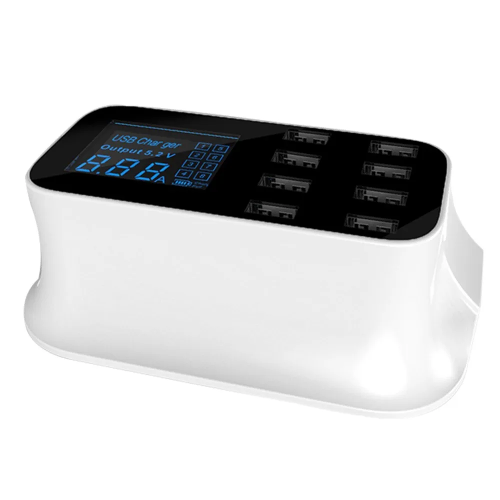 Universal Phone Charger with 8 USB Port Smart LED Display Phone power adapter charging dock for US/EU/UK plug for iphone/Android
Universal Phone Charger with 8 USB Port Smart LED Display Phone power adapter charging dock for US/EU/UK plug for iphone/Android