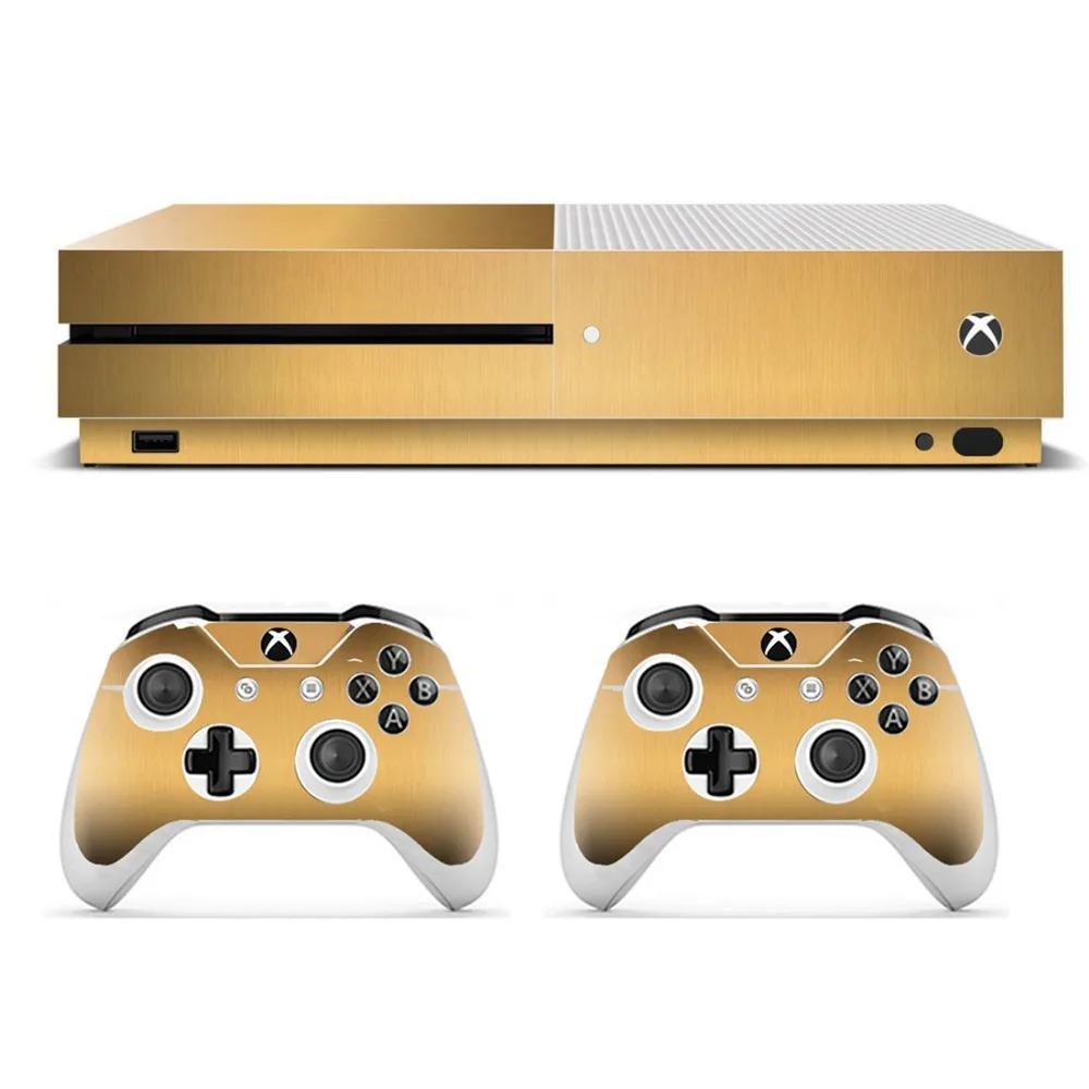 Золотистые наклейки для Xbox One тонкие контроллеры консоль геймпад виниловые кожи