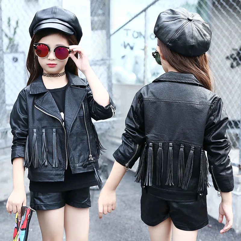 2018 New Fashion Girls Spring and Autumn and the Wind PU Leather Leather Coat Baby Girls Short Children Jacket For 5-14 Y
2018 New Fashion Girls Spring and Autumn and the Wind PU Leather Leather Coat Baby Girls Short Children Jacket For 5-14 Y