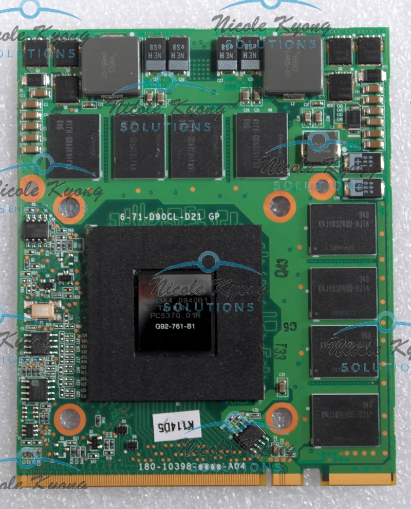 Фото 6 71 D90CL D21 G92 761 B1 GTX280M M57TU N10E GTX1 V1.0 1GB DDR3 видеокарта для Sager Clevo M57RU M570RU M571RU M57TU|card card|card