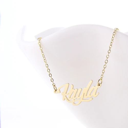 Name Kayla Charm Necklace for Women/Girl Jewelry Pendant Gold Color Stainless Steel Popular Nameplate Jewelry Gifts NL2412
Name Kayla Charm Necklace for Women/Girl Jewelry Pendant Gold Color Stainless Steel Popular Nameplate Jewelry Gifts NL2412