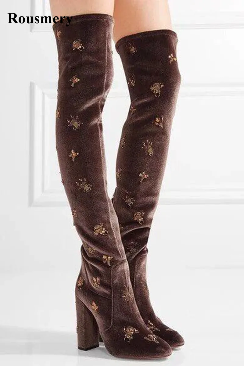 New Fashion Women Round Toe Suede Leather Little Animal Printed Over Knee Boots Elastic Thick Heel Long Boots Free Shipping
New Fashion Women Round Toe Suede Leather Little Animal Printed Over Knee Boots Elastic Thick Heel Long Boots Free Shipping
