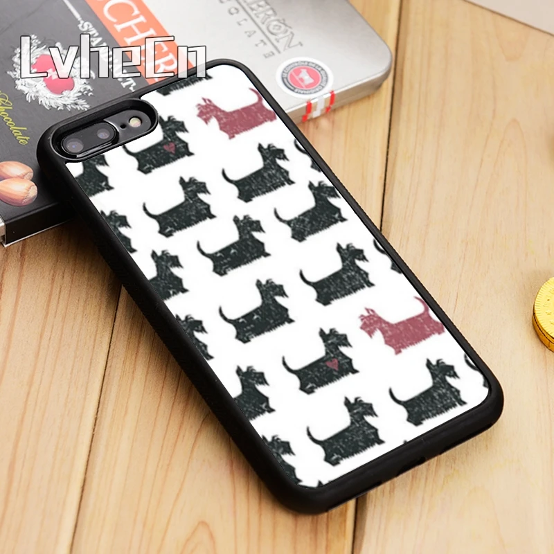LvheCn Забавный шотландский терьерский чехол для телефона iPhone 5 6 6s 7 8 plus 11 12 Pro X XR XS max