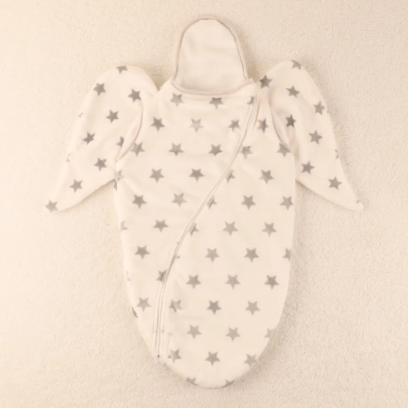 Newborn Swaddle Angel Infant sleeping bag With Wing Baby Blanket Wrap Envelope for Little Boys Girls 0-6 Month Baby For Summer
Newborn Swaddle Angel Infant sleeping bag With Wing Baby Blanket Wrap Envelope for Little Boys Girls 0-6 Month Baby For Summer