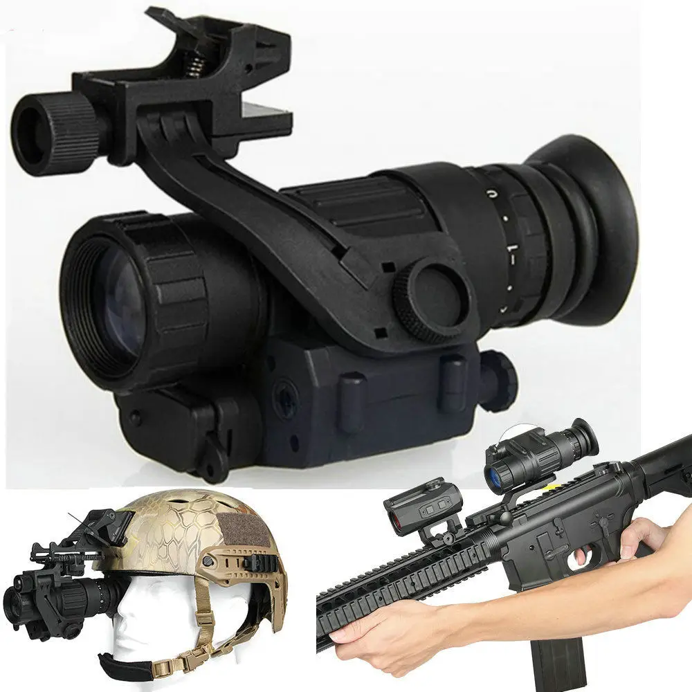 Night Vision Riflescope Monocular Device PVS-14 Night Vision Goggles Digital IR Hunting Trail Telescope for Rifle Scopes Helmet
Night Vision Riflescope Monocular Device PVS-14 Night Vision Goggles Digital IR Hunting Trail Telescope for Rifle Scopes Helmet