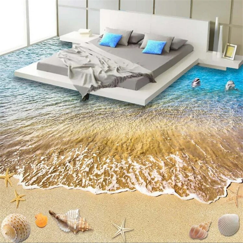wellyu Custom flooring decoration painting 3d beach shells sea spray living room mall floor painting papel de parede 3d flooring
wellyu Custom flooring decoration painting 3d beach shells sea spray living room mall floor painting papel de parede 3d flooring