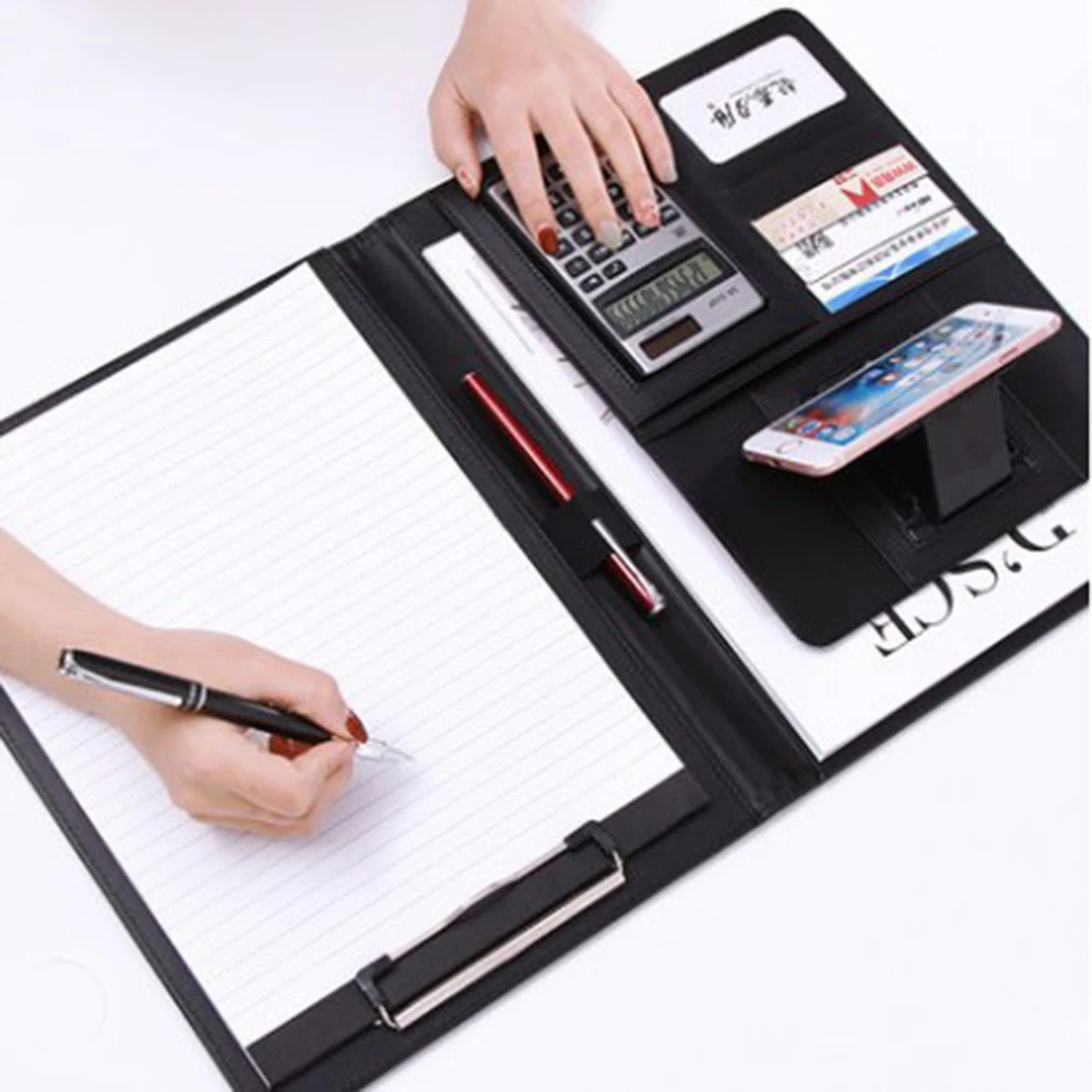 Multifunctional Padfolio Professional Business Zippered Padfolio Folder Document Case Organizer Leather A4 PU Portfolio Memo Pad
Multifunctional Padfolio Professional Business Zippered Padfolio Folder Document Case Organizer Leather A4 PU Portfolio Memo Pad