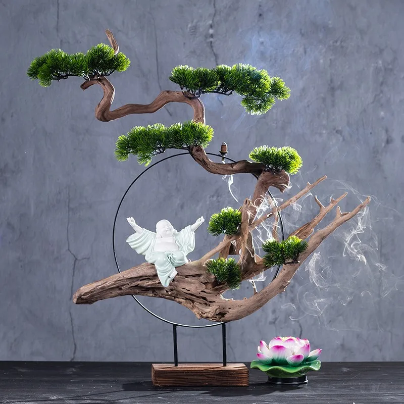Zen ornaments / simple modern Chinese porch root carving / office living room TV cabinet home decorations soft
Zen ornaments / simple modern Chinese porch root carving / office living room TV cabinet home decorations soft