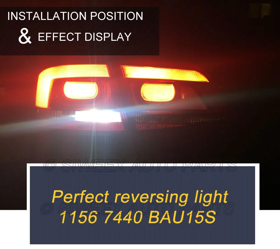 2 предмета BAU15S 1156 7440 светодиодный двух-Цвет белый и желтый рулевого светильник BA15S