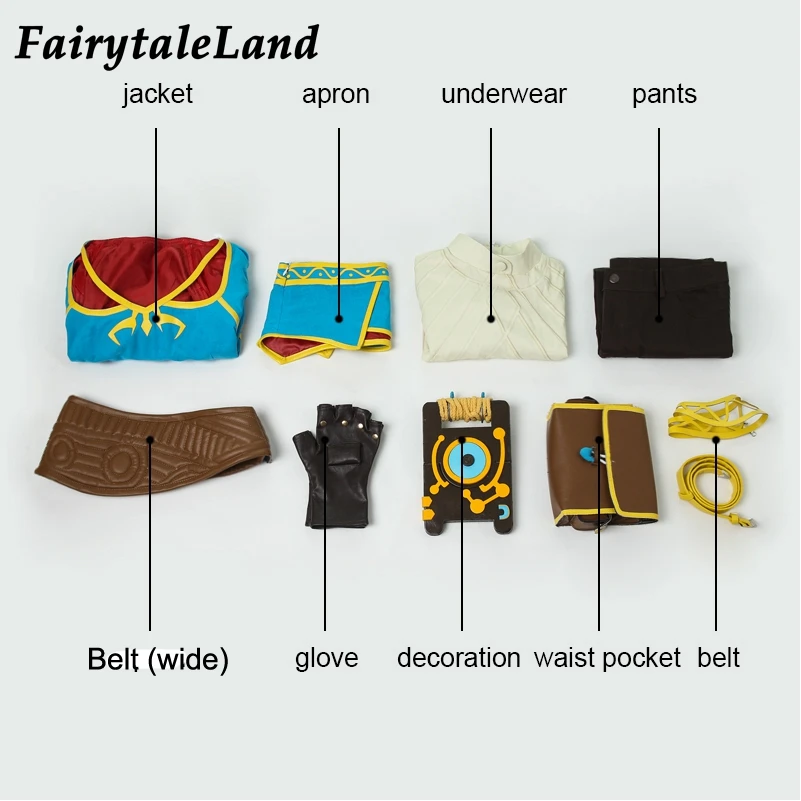Hot Game The Legend Princess Cosplay Breath of the Wild Costume Halloween Gloves pricess Apron belt
Hot Game The Legend Princess Cosplay Breath of the Wild Costume Halloween Gloves pricess Apron belt