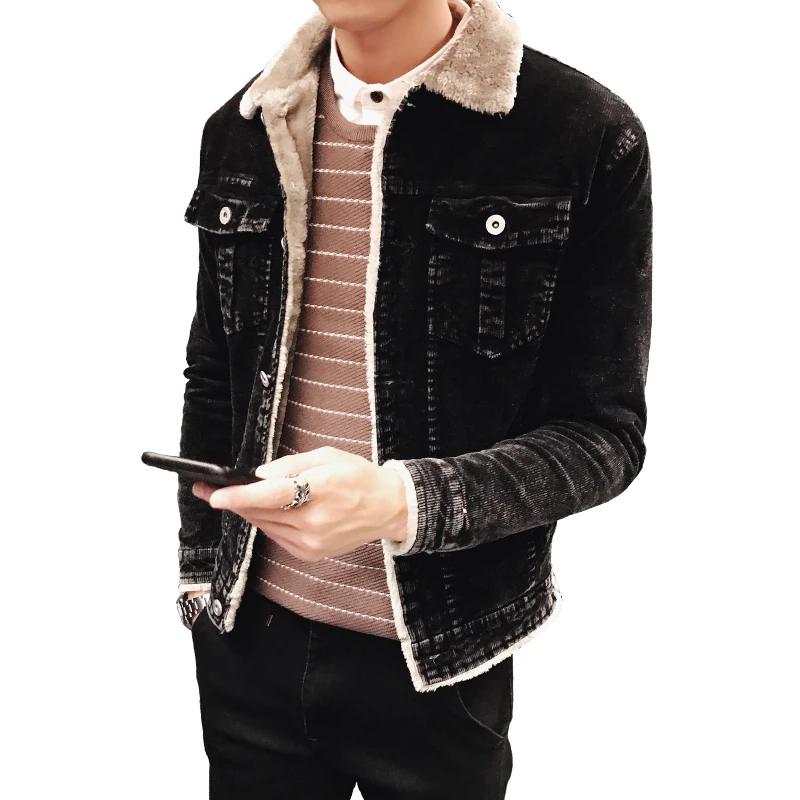 Men Fashion Denim Jackets Autumn and Winter Black Denim Jacket Thick Wool Coat Male Plus Velvet Denim Jacket Size L-3XL 4XL
Men Fashion Denim Jackets Autumn and Winter Black Denim Jacket Thick Wool Coat Male Plus Velvet Denim Jacket Size L-3XL 4XL