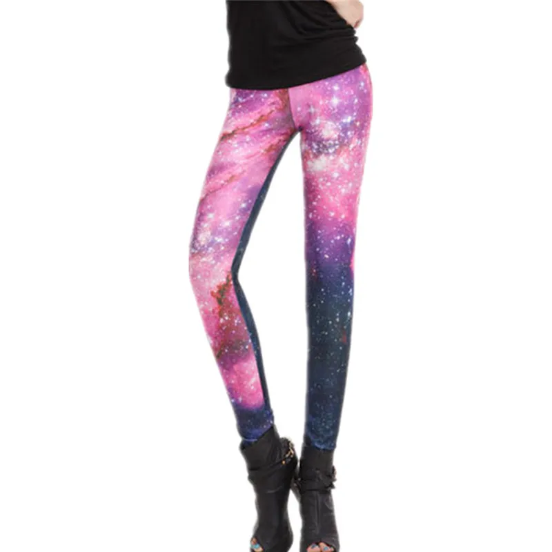 Фото Женские леггинсы DOUBCHOW с 3D принтом Галактики брюки 2020 женские - купить