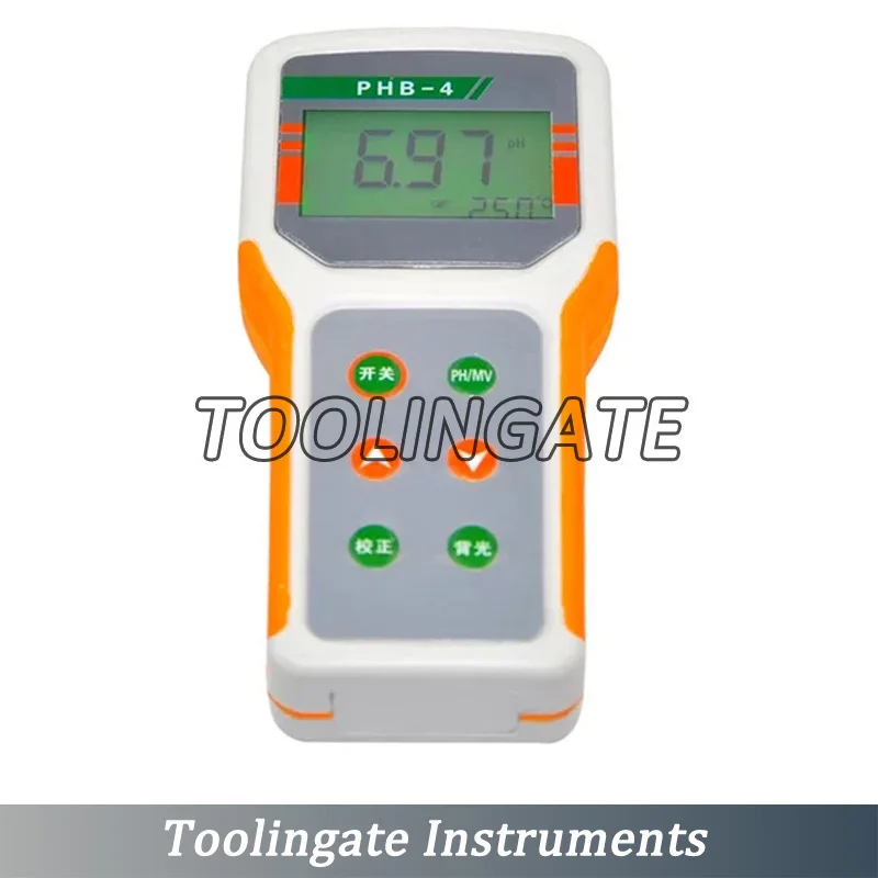 Microcomputer-based PHB-4 PH MeterTemperature Compensation PH Monitor Tester Range:0.00~14.00pH Accuracy:+-0.01pH ATC
Microcomputer-based PHB-4 PH MeterTemperature Compensation PH Monitor Tester Range:0.00~14.00pH Accuracy:+-0.01pH ATC