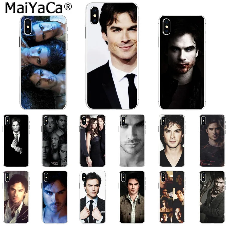 MaiYaCa The Vampire Diaries Ian Somerhalder Phone Cover for Apple iphone 11 pro 8 7 66S Plus X XS MAX 5S SE XR
MaiYaCa The Vampire Diaries Ian Somerhalder Phone Cover for Apple iphone 11 pro 8 7 66S Plus X XS MAX 5S SE XR