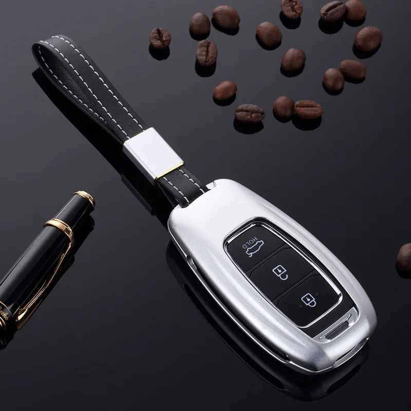 Car styling High quality Aluminum alloy Car Key Cover For Hyundai KONA KAUAI 2018 2019 Keys Protection Case Chain Accessories
Car styling High quality Aluminum alloy Car Key Cover For Hyundai KONA KAUAI 2018 2019 Keys Protection Case Chain Accessories