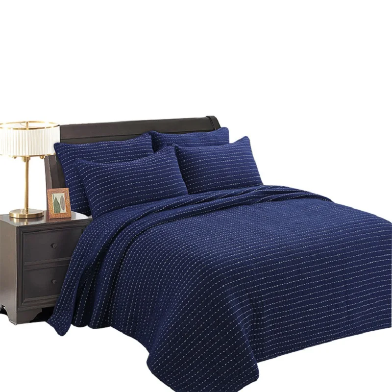 Thick Bedspread on the Bed Quilt 3PCS Cotton Quilts Quilted Bed Cover Sheets Pillowcase King Size Coverlet Blue Blanket Double
Thick Bedspread on the Bed Quilt 3PCS Cotton Quilts Quilted Bed Cover Sheets Pillowcase King Size Coverlet Blue Blanket Double