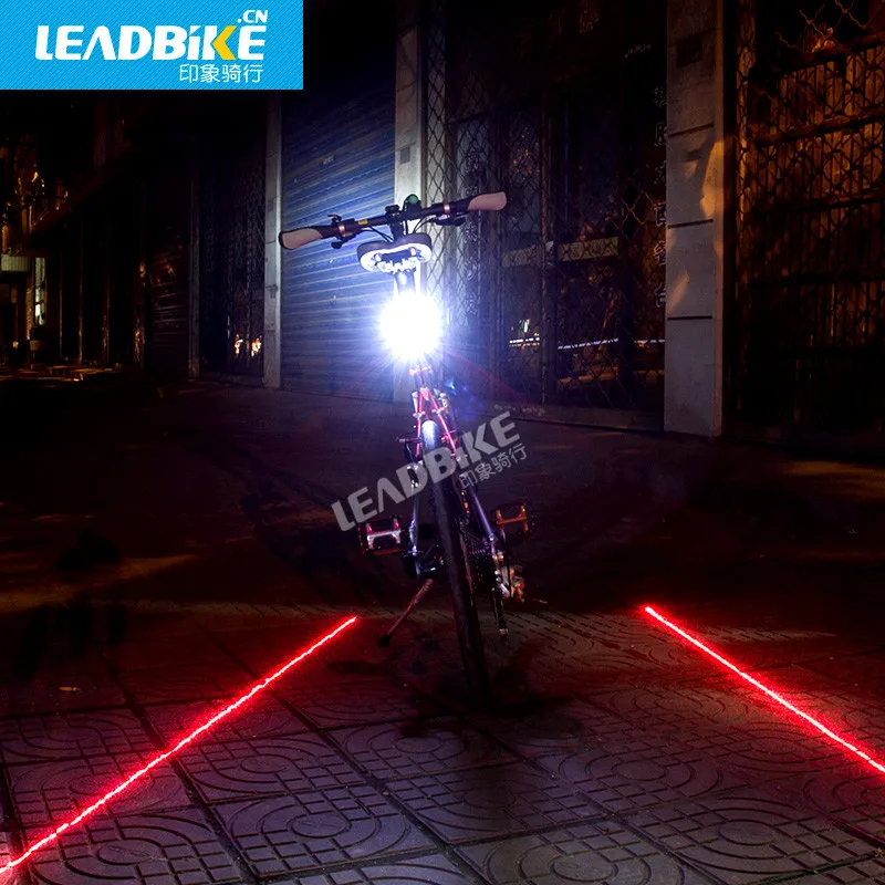 Leadbike AAA Батарея или USB Перезаряжаемые светодиодный велосипедный лазерный задний