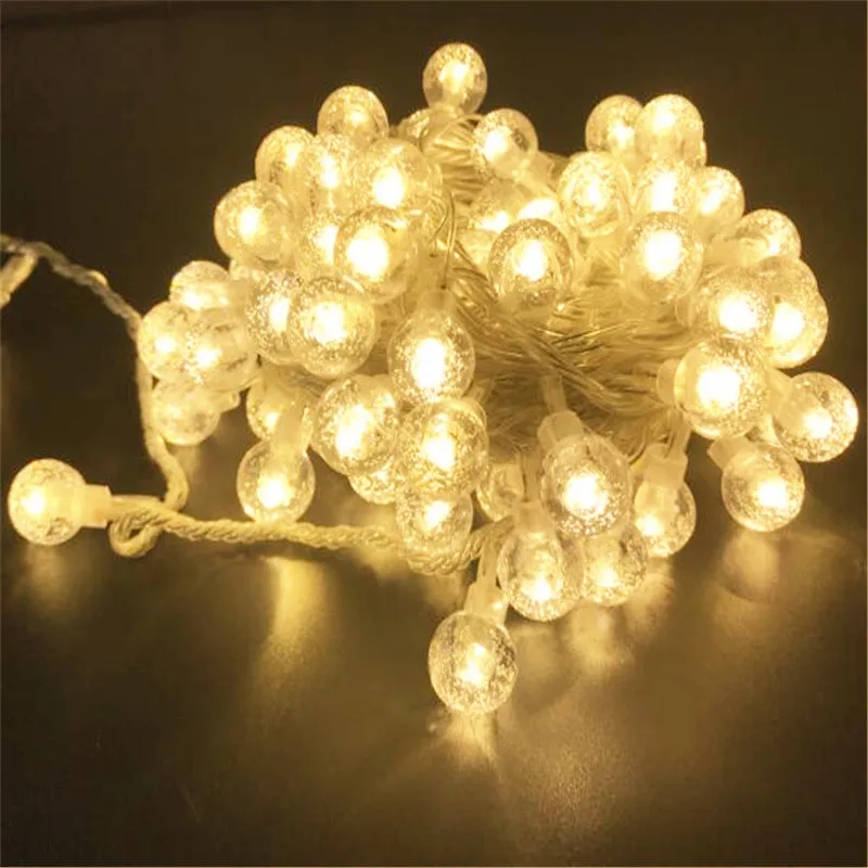 Crystal Ball 10M 100LED Color String Fairy Lights For Xmas Wedding Party Warm White Fairy Kitchen Light Garden House Decoration
Crystal Ball 10M 100LED Color String Fairy Lights For Xmas Wedding Party Warm White Fairy Kitchen Light Garden House Decoration