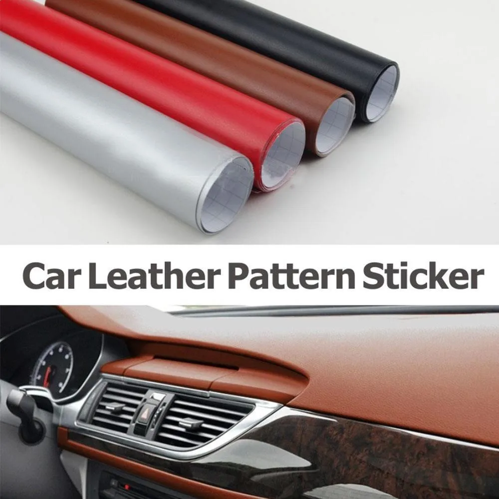 1.52x10m Black/Silver/Red/Brown Car Leather Car Wrap Vinyl Film Carbon Fiber Film Automobiles Motorcycle Car Styling Sticker
1.52x10m Black/Silver/Red/Brown Car Leather Car Wrap Vinyl Film Carbon Fiber Film Automobiles Motorcycle Car Styling Sticker