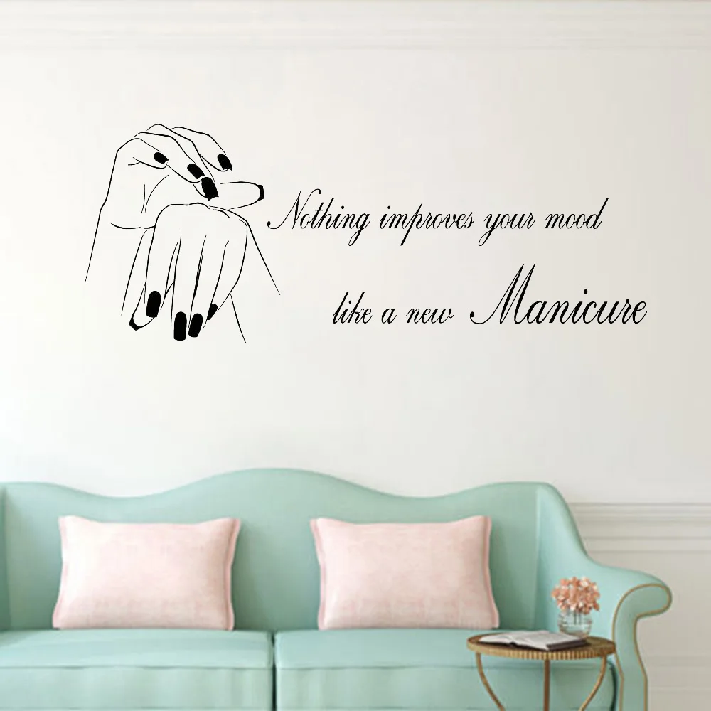 Beauty Quote Wall Decal for Girls Vinyl Window Sticker Manicure Pedicure Nails Art Salon Removable Decoration Wallpaper D193
Beauty Quote Wall Decal for Girls Vinyl Window Sticker Manicure Pedicure Nails Art Salon Removable Decoration Wallpaper D193
