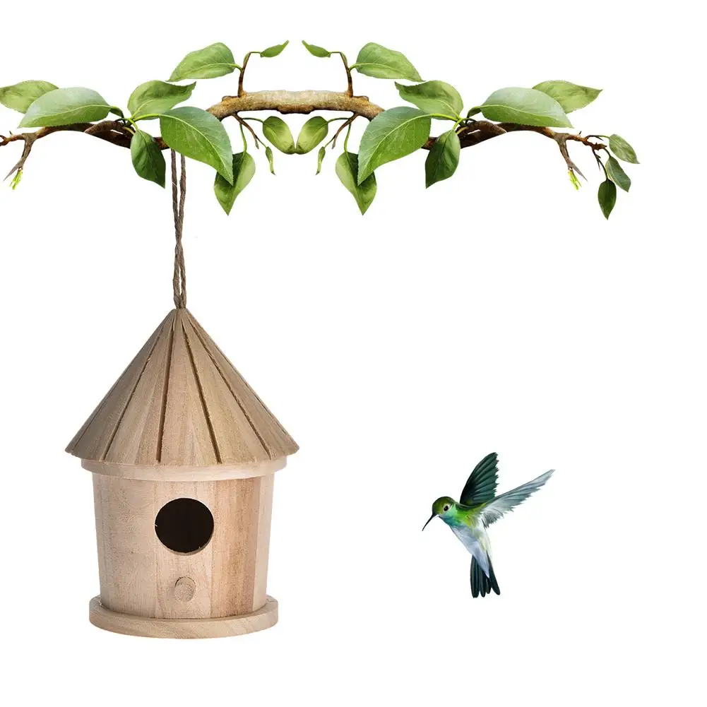Wooden Bird House DIY Cute Outdoor Hanging Wallmounted Bird Nest Parrot Cockatiels Cage Toy Birdhouse Home Gardening amazing
Wooden Bird House DIY Cute Outdoor Hanging Wallmounted Bird Nest Parrot Cockatiels Cage Toy Birdhouse Home Gardening amazing