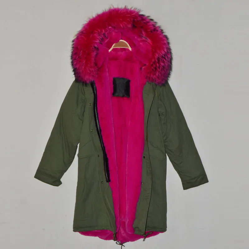 Free shipping cost rose red long style Italy brand design faux fur inside real collar winter parka
Free shipping cost rose red long style Italy brand design faux fur inside real collar winter parka