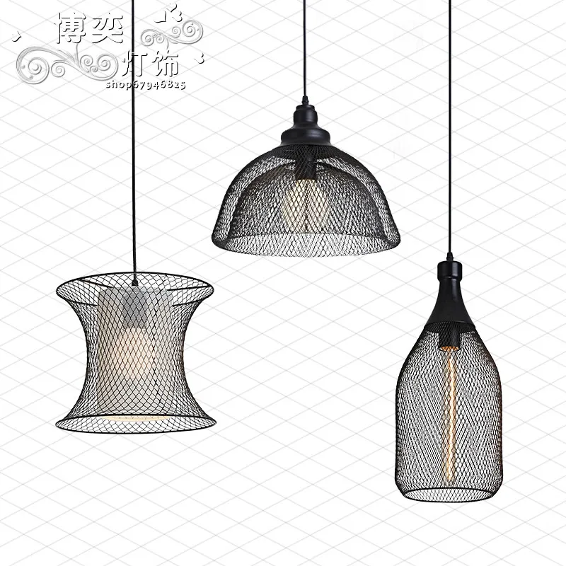RH Villa American industrial retro loft Metal Mesh Net Pendant Lamp Iron Aisle Hanging Light Porch Loft Pendant Light Fixtures
RH Villa American industrial retro loft Metal Mesh Net Pendant Lamp Iron Aisle Hanging Light Porch Loft Pendant Light Fixtures