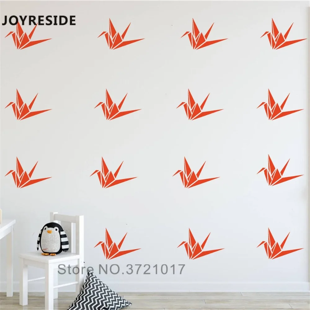 JOYRESIDE Crane Ptterned Wall Decal Origami Art Wall Sticker Vinyl Decor Home Kids Children Bedroom Decor Interior Design A926
JOYRESIDE Crane Ptterned Wall Decal Origami Art Wall Sticker Vinyl Decor Home Kids Children Bedroom Decor Interior Design A926