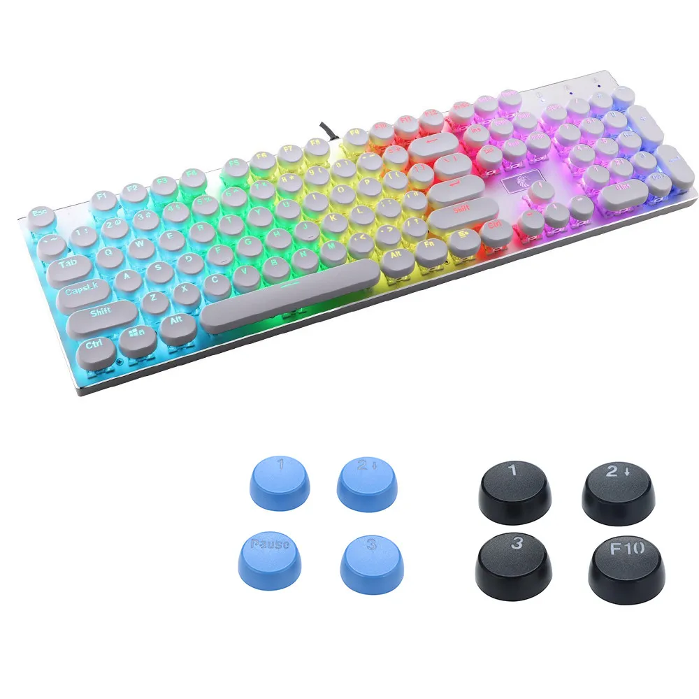 Yangmaile keyboard gaming Wired LED backlit Mechanical feel Ergonomic Translucent Double Shot ABS 104 Key Caps Backlit z9
Yangmaile keyboard gaming Wired LED backlit Mechanical feel Ergonomic Translucent Double Shot ABS 104 Key Caps Backlit z9