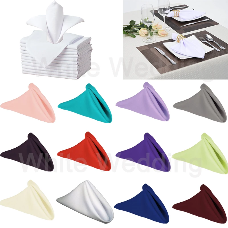 100pcs Linen Napkin Polyester Napkin Handkerchief Cloth 12"x12" Diner Banquet Wedding Party Home Decorations 30x30cm Wholesale
100pcs Linen Napkin Polyester Napkin Handkerchief Cloth 12"x12" Diner Banquet Wedding Party Home Decorations 30x30cm Wholesale