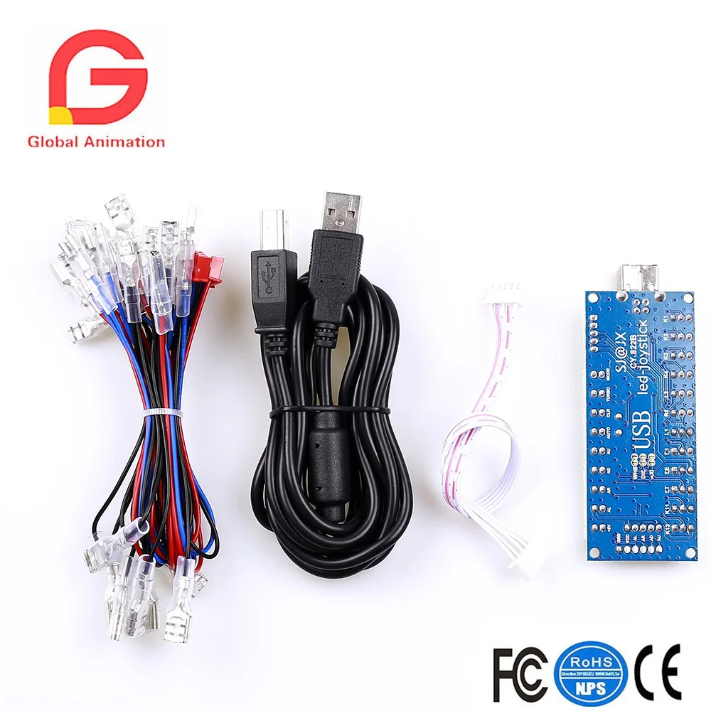 Arcade DIY Parts 2x Zero Delay USB Encoder+2x 5pin 8 Way Joystick+16 X Ring fixing LED Illuminated Push Buttons with Microswitch
Arcade DIY Parts 2x Zero Delay USB Encoder+2x 5pin 8 Way Joystick+16 X Ring fixing LED Illuminated Push Buttons with Microswitch