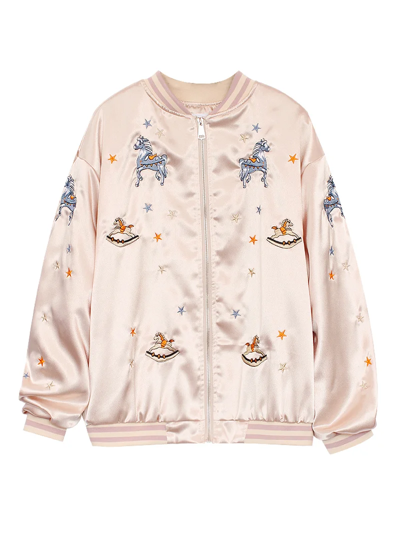 U-SWEAR New Women Tops Embroidered Jacket Baseball Uniform Jacket Cropped Jacket Coats and Jackets Women
U-SWEAR New Women Tops Embroidered Jacket Baseball Uniform Jacket Cropped Jacket Coats and Jackets Women