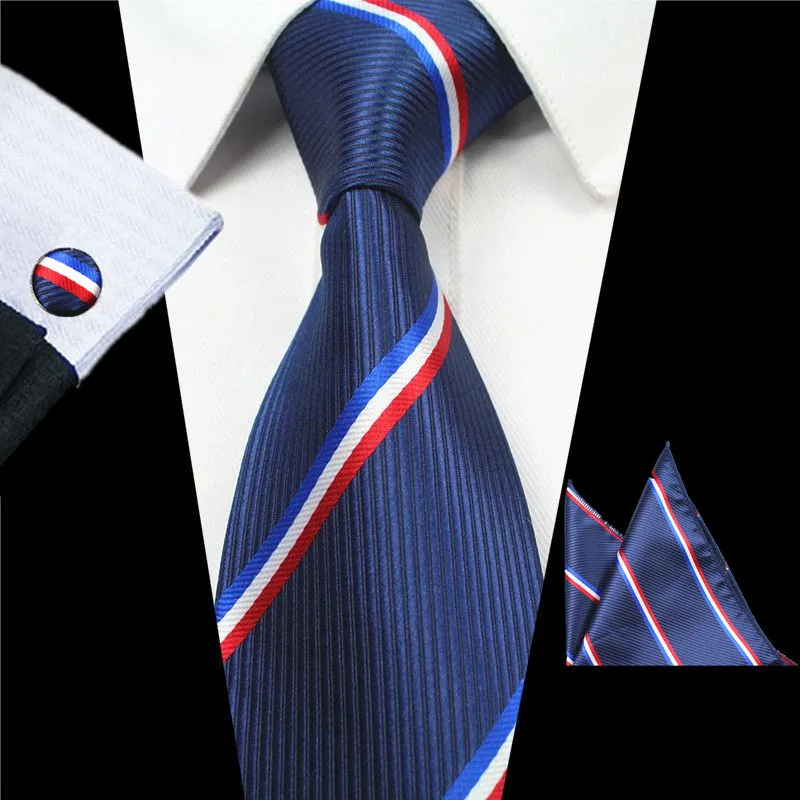 3 PCS Tie Set Men Tie Handkerchie Cufflinks 8cm Necktie 100% Silk Ties for Business Wedding Party Hombre
3 PCS Tie Set Men Tie Handkerchie Cufflinks 8cm Necktie 100% Silk Ties for Business Wedding Party Hombre