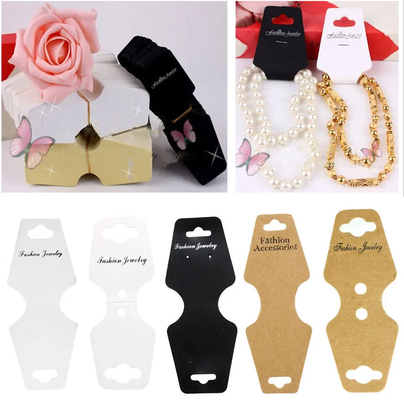 100Pcs Jewelry Necklace Bracelet Hanging Holder Paper Jewerly Display Paper Cards Jewelry Box Packaging
100Pcs Jewelry Necklace Bracelet Hanging Holder Paper Jewerly Display Paper Cards Jewelry Box Packaging