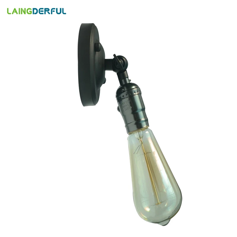 LAINGDERFUL Europe Nordic Simple Black Iron Wall Lamps Single-headed Wall Light for Living Room Stairwell
LAINGDERFUL Europe Nordic Simple Black Iron Wall Lamps Single-headed Wall Light for Living Room Stairwell