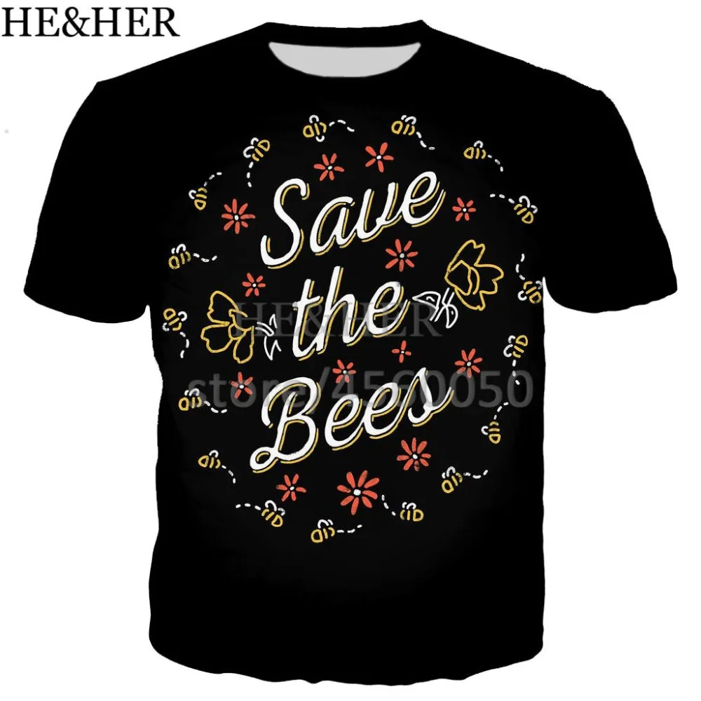 Help save the bees cute men shirts 3D printed tee shirt funny fashion summer shirts cool shirt for men women unisex casual top
Help save the bees cute men shirts 3D printed tee shirt funny fashion summer shirts cool shirt for men women unisex casual top