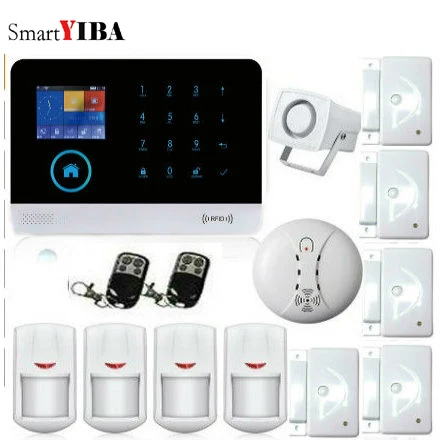 SmartYIBA Wi-Fi gsm сигнализация с сенсорной клавиатурой IOS Android APP 433 МГц домашняя охранная WIFI/GSM/GPRS/SMS Система сигнализации
SmartYIBA Wi-Fi gsm сигнализация с сенсорной клавиатурой IOS Android APP 433 МГц домашняя охранная WIFI/GSM/GPRS/SMS Система сигнализации