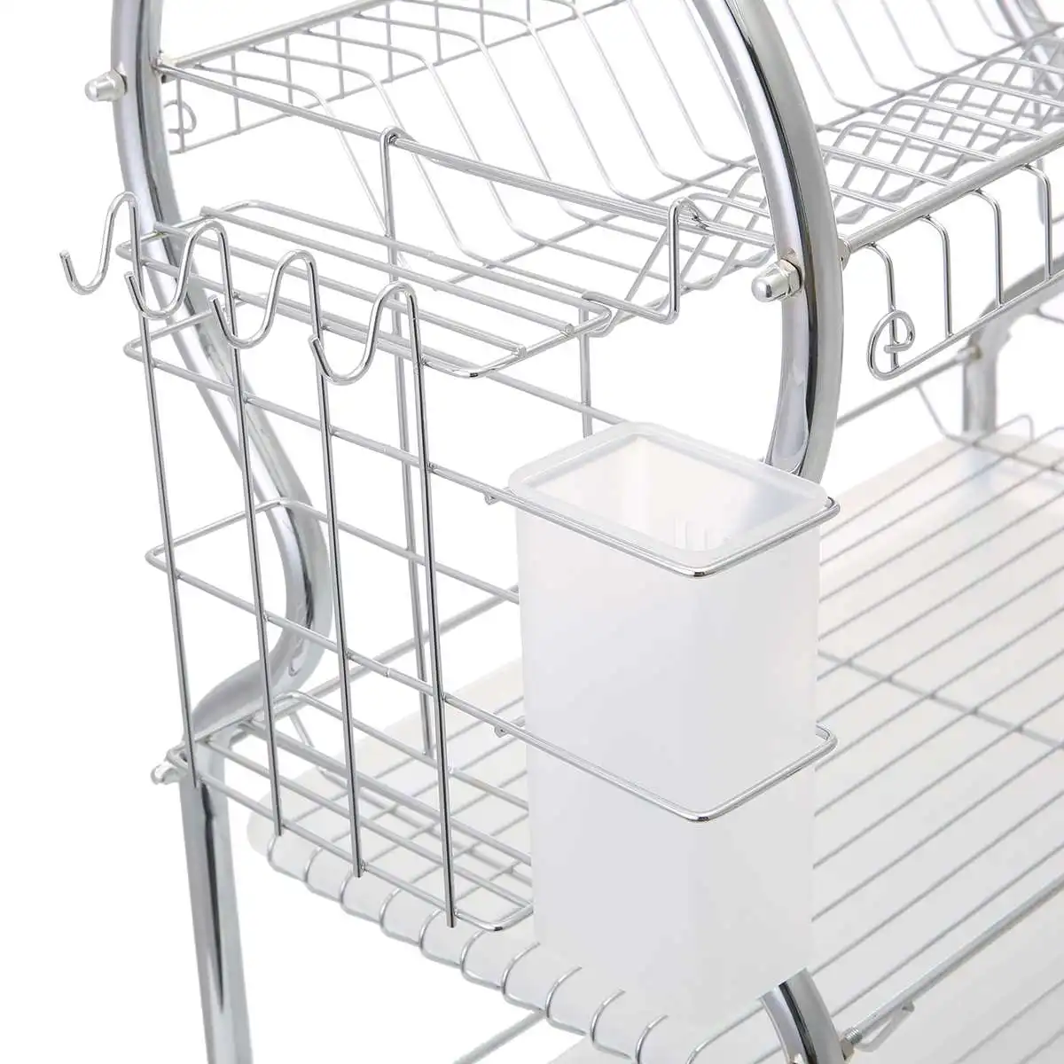 3 Layers Chrome-plated Alloy Dish Rack Drain Rack Drying Filter Tableware Storage Box Dishes Dishes Supplies Kitchen Racks
3 Layers Chrome-plated Alloy Dish Rack Drain Rack Drying Filter Tableware Storage Box Dishes Dishes Supplies Kitchen Racks