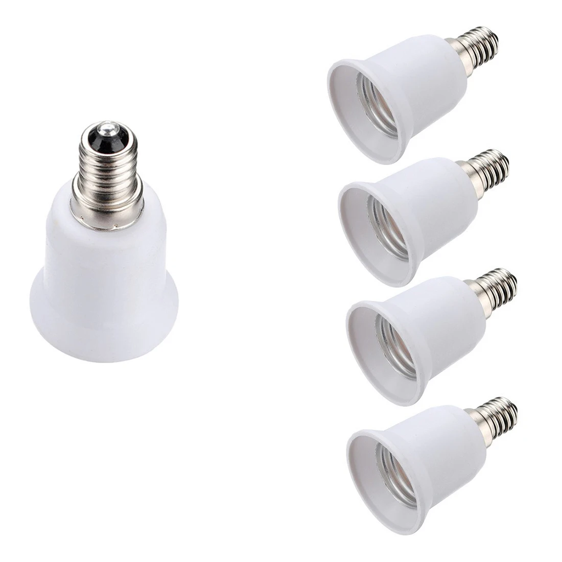 4 шт. гнездо адаптера E14 к E27 Лампа адаптер конвертер|adapter e14|adapter e14 to e27bulb lamp adapter |