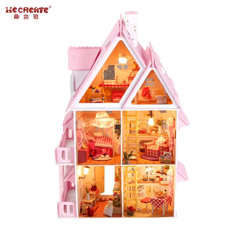 Big Size Three Layer DIY Doll House Large Wooden Doll Houses Miniature Dollhouse Furniture Kit Birthday Gift Toys for children
Big Size Three Layer DIY Doll House Large Wooden Doll Houses Miniature Dollhouse Furniture Kit Birthday Gift Toys for children
