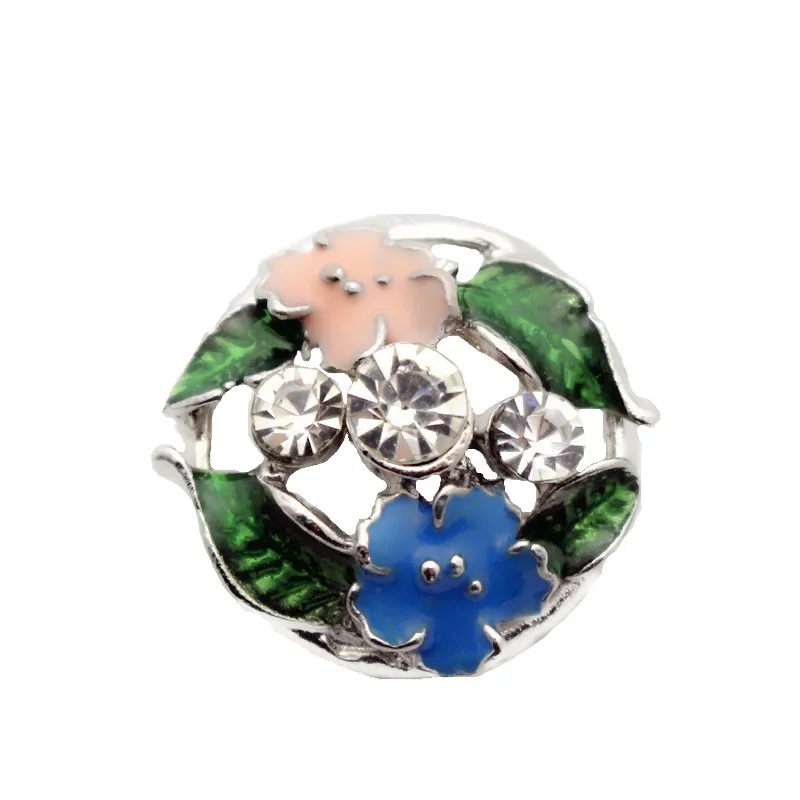 Newest 10pcs/lot Metal 18mm Enamel Flower Rhinestone Snap Button Charms Fit Ginger Snap Buttons Bracelets Necklace DIY Jewelry
Newest 10pcs/lot Metal 18mm Enamel Flower Rhinestone Snap Button Charms Fit Ginger Snap Buttons Bracelets Necklace DIY Jewelry