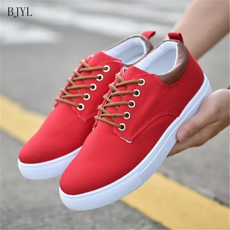 BJYL 2019 New spring and autumn fashion wild men's canvas shoes comfortable breathable casual shoes men's lace up flat shoes B97
BJYL 2019 New spring and autumn fashion wild men's canvas shoes comfortable breathable casual shoes men's lace up flat shoes B97