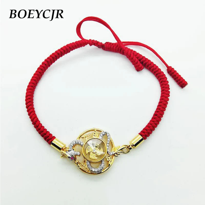 BOEYCJR Novel Dragon Rotating windmill Colorful Rhinestone Lucky Braided Rope Energy Bangles & Bracelets for Men
BOEYCJR Novel Dragon Rotating windmill Colorful Rhinestone Lucky Braided Rope Energy Bangles & Bracelets for Men