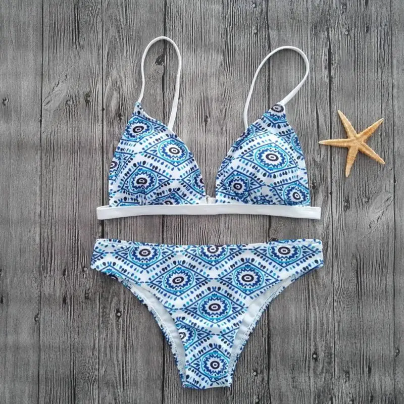 Bikini 2018 Printed Triangle Bikini Swimsuit Push Up Swimwear Female Brazilian Bikini Set Printed Beach Bathing Suit Biquini
Bikini 2018 Printed Triangle Bikini Swimsuit Push Up Swimwear Female Brazilian Bikini Set Printed Beach Bathing Suit Biquini