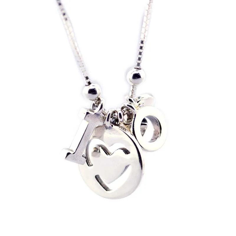 Necklaces &Pendants I Love You Pendant with Clear CZ DIY Sterling-Silver-Jewelry Silver 925 Pingente
Necklaces &Pendants I Love You Pendant with Clear CZ DIY Sterling-Silver-Jewelry Silver 925 Pingente