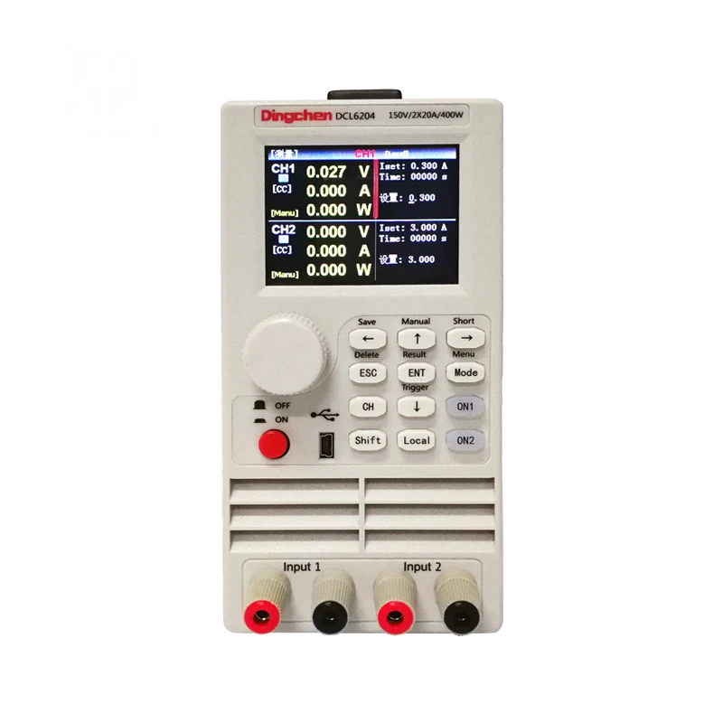 RS232 communication,DCL6204 Double Channel Programmable DC Electronic Load with 150V 20*2A 400W
RS232 communication,DCL6204 Double Channel Programmable DC Electronic Load with 150V 20*2A 400W