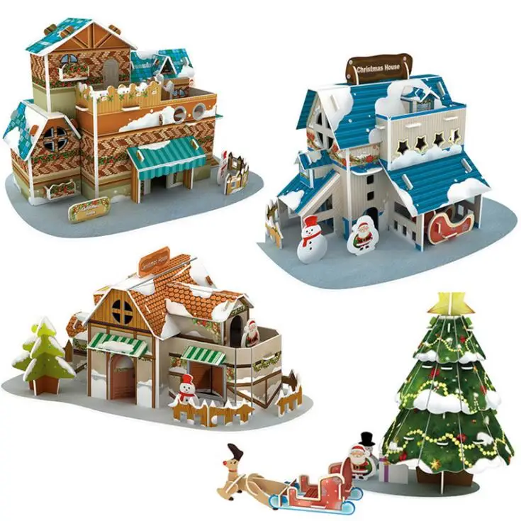 Candice guo! 3D puzzle paper model DIY toy mini cartoon Christmas tree Christmas house assembly toy birthday Christmas gift 1pc
Candice guo! 3D puzzle paper model DIY toy mini cartoon Christmas tree Christmas house assembly toy birthday Christmas gift 1pc