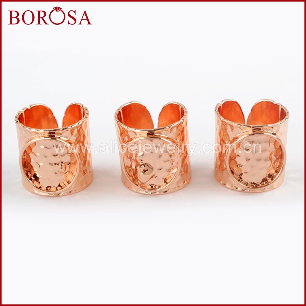 BOROSA 10/20PCS New Rose Gold Color Brass Round Blank Ring Base Metal Rings Settings for Druzy Gems Ring Jewelry Making PJ114-R
BOROSA 10/20PCS New Rose Gold Color Brass Round Blank Ring Base Metal Rings Settings for Druzy Gems Ring Jewelry Making PJ114-R