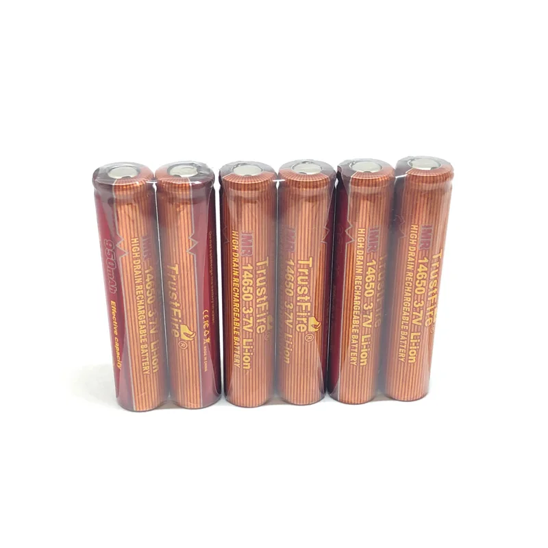 10PCS/LOT TrustFire IMR 14650 950mah 3.7V Rechargable Lithium Battery Li-ion Batteries For electronic cigarettes flashlights
10PCS/LOT TrustFire IMR 14650 950mah 3.7V Rechargable Lithium Battery Li-ion Batteries For electronic cigarettes flashlights